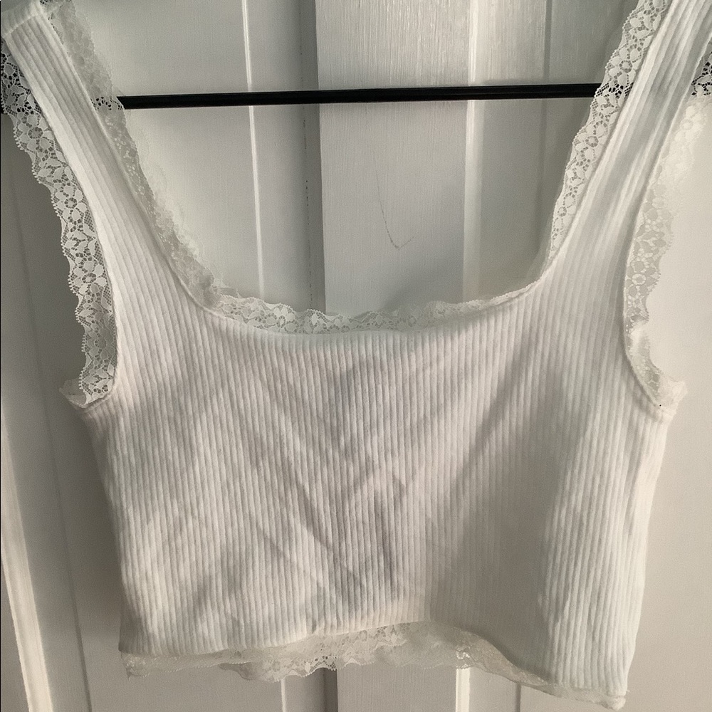 Forever 21 Ribbed Cropped Tank Top